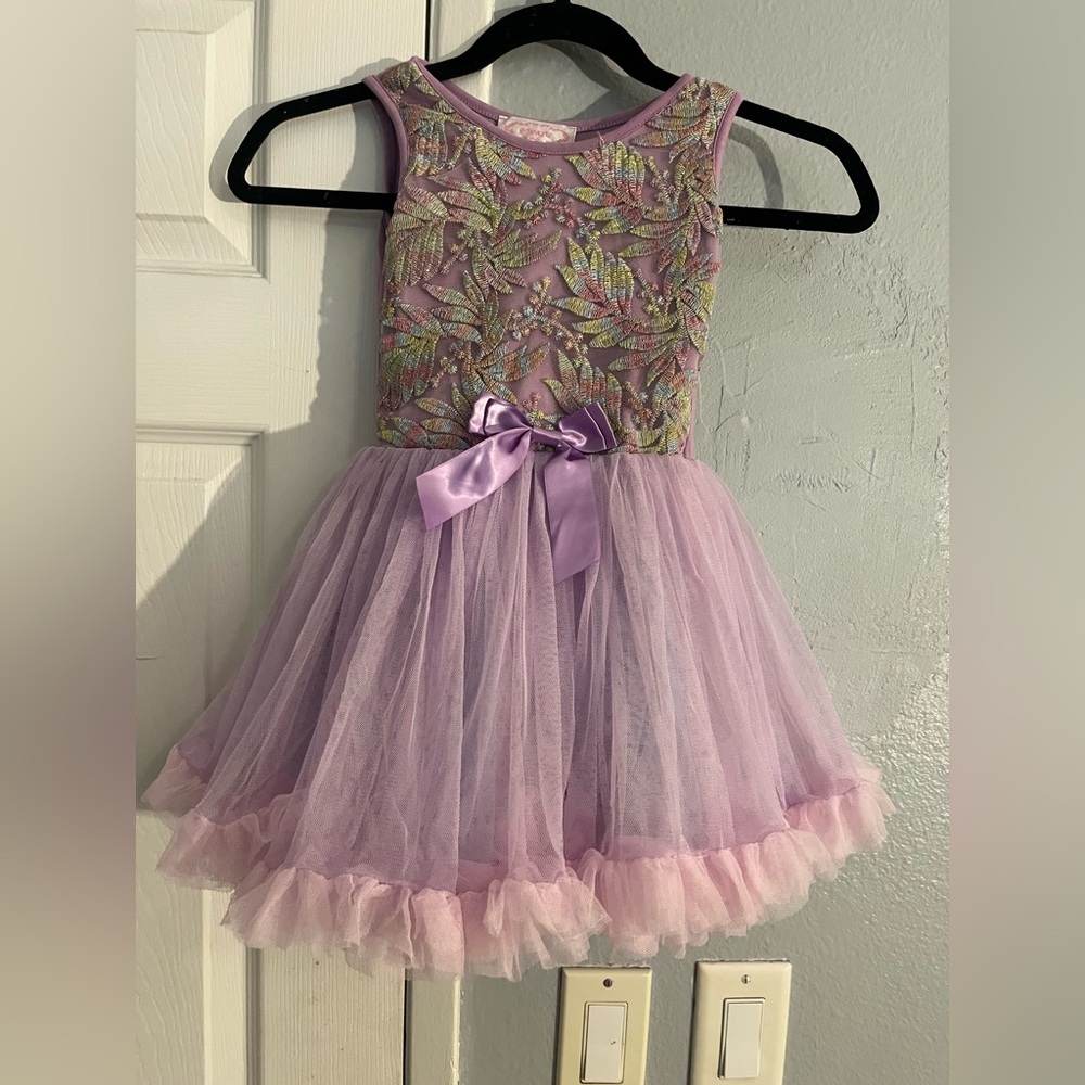 Popatu Pastel Embroidered Dress